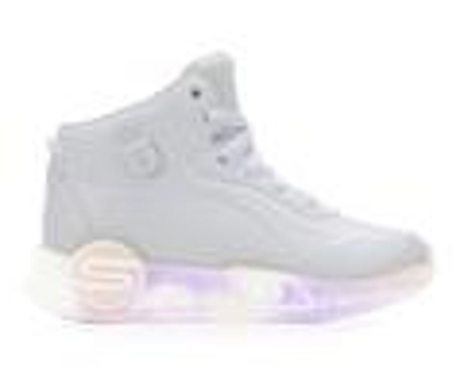 Kids Skechers Casual | Girls' Skechers Little & Big Kid S-Lights Remix Sound Activated Light-Up Sneakers White