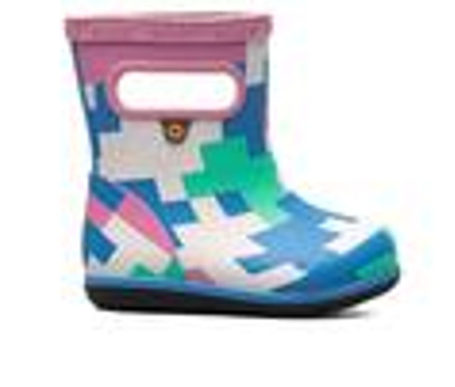 Kids Bogs Footwear Boots | Kids' Bogs Footwear Toddler Skipper Ii Big Camo Rain Boots Pink Multi