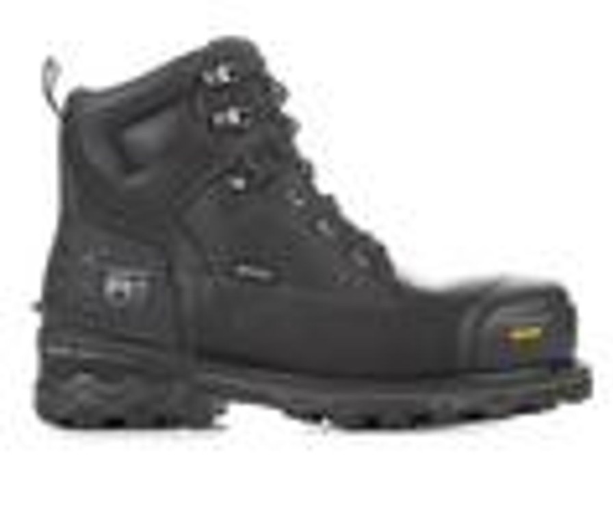 Men Timberland Pro Waterproof | Men'S Timberland Pro A29Rv Boondock Hd Work Boots Black