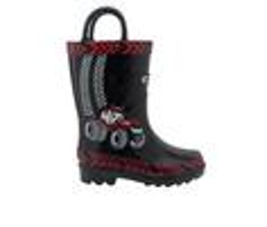 Kids Case IH Boots | Kids' Case Ih Toddler 3D Big Red Rain Boots Black