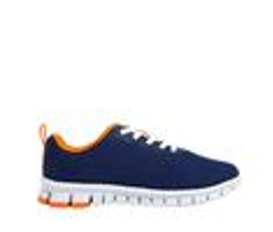 Kids Deer Stags Casual | Kids' Deer Stags Little Kid & Big Kid Haskell Jr. Casual Sneakers Navy/Orange