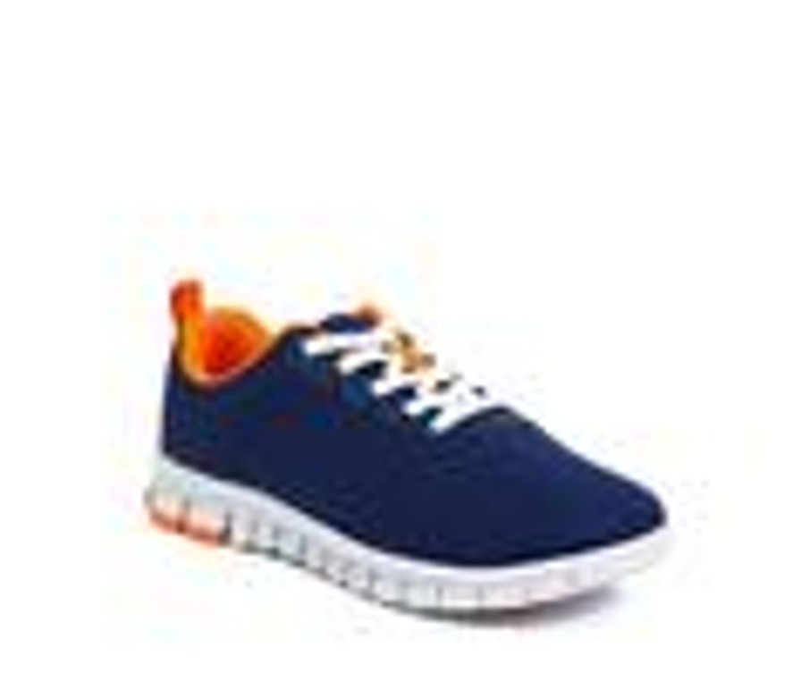 Kids Deer Stags Casual | Kids' Deer Stags Little Kid & Big Kid Haskell Jr. Casual Sneakers Navy/Orange