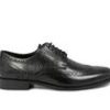 Men Nunn Bush Oxfords | Men'S Nunn Bush Nelson Wingtip Oxford Dress Shoes Black