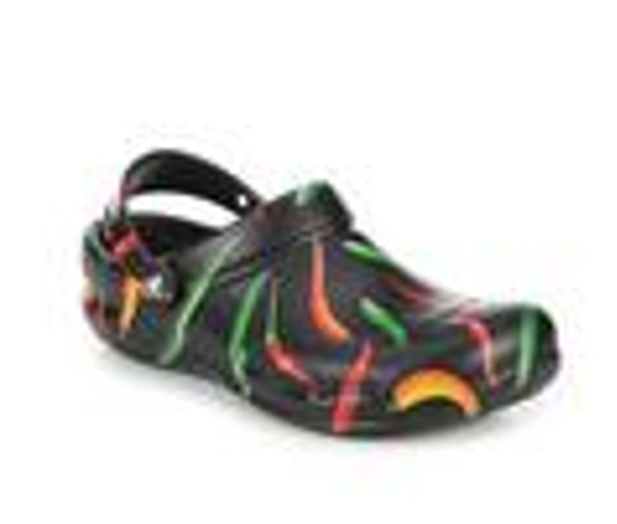 Men Crocs Work Soft Toe | Men'S Crocs Work Bistro Graphic Slip-Resistant Clogs Pepper/Black