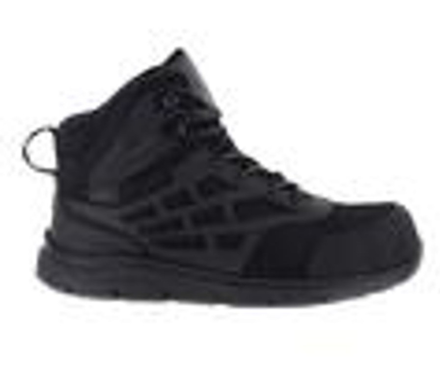 Men Northside Waterproof | Men'S Northside Trenton Mid Nano Toe Waterproof Work Boots Black