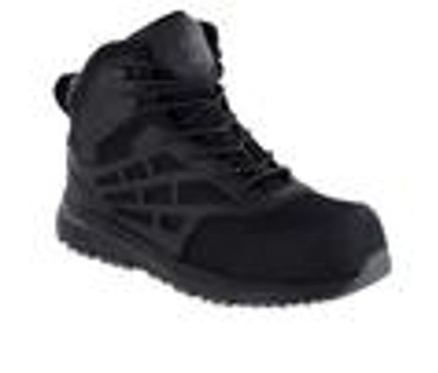 Men Northside Waterproof | Men'S Northside Trenton Mid Nano Toe Waterproof Work Boots Black