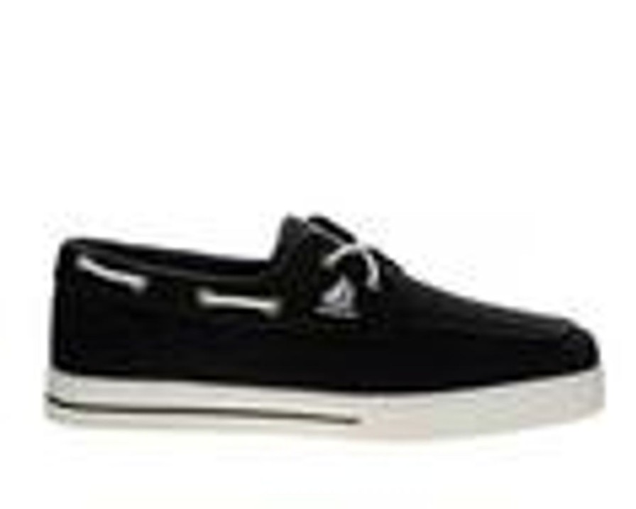 Men Sail Boat Shoes | Men'S Sail Knot Boat Shoes Black