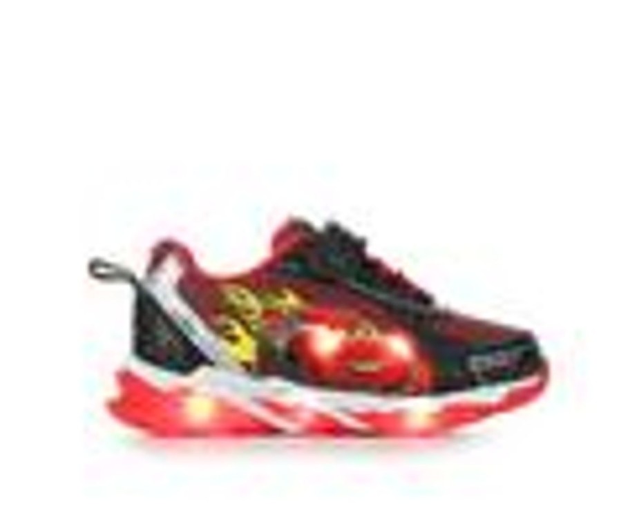 Kids Disney Casual | Boys' Disney Toddler & Little Kid Cars Light Up 4 Shoes Black/Red