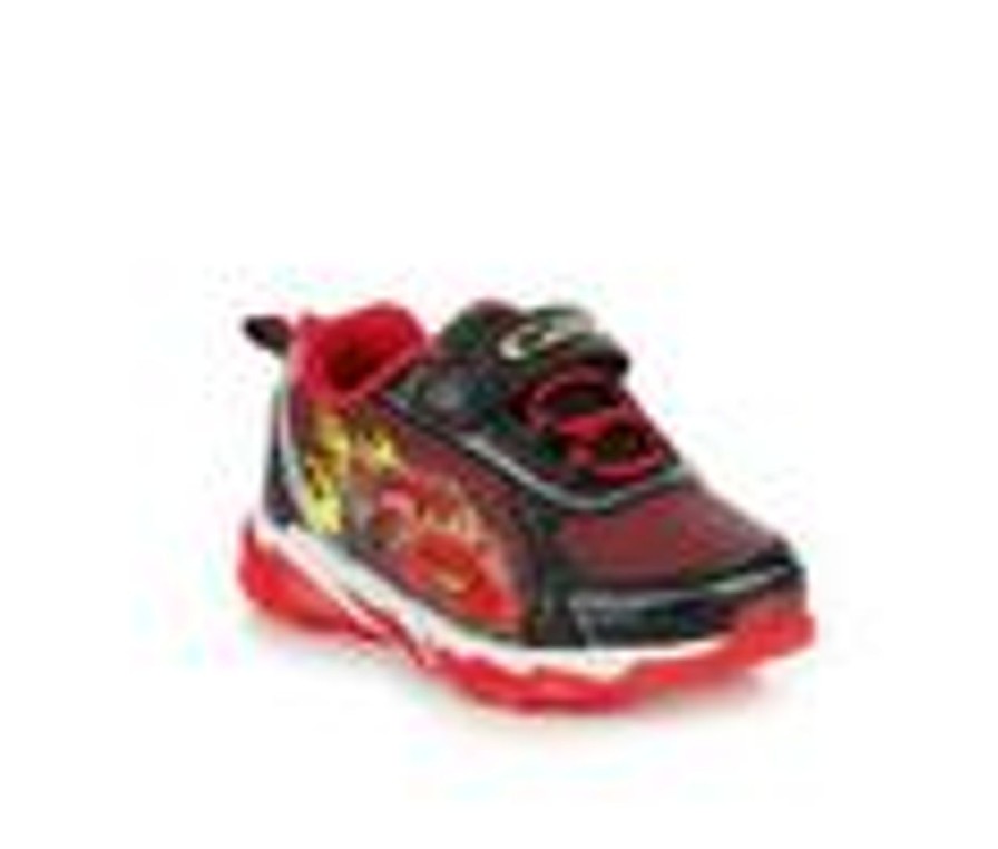 Kids Disney Casual | Boys' Disney Toddler & Little Kid Cars Light Up 4 Shoes Black/Red