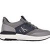 Men Calvin Klein Slip-Ons | Men'S Calvin Klein Arnel Fashion Sneakers Dark Grey Multi