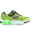 Kids Skechers Casual | Boys' Skechers Little Kid & Big Kid Flex Glow Elite Light-Up Sneakers Lime/Black/Wht