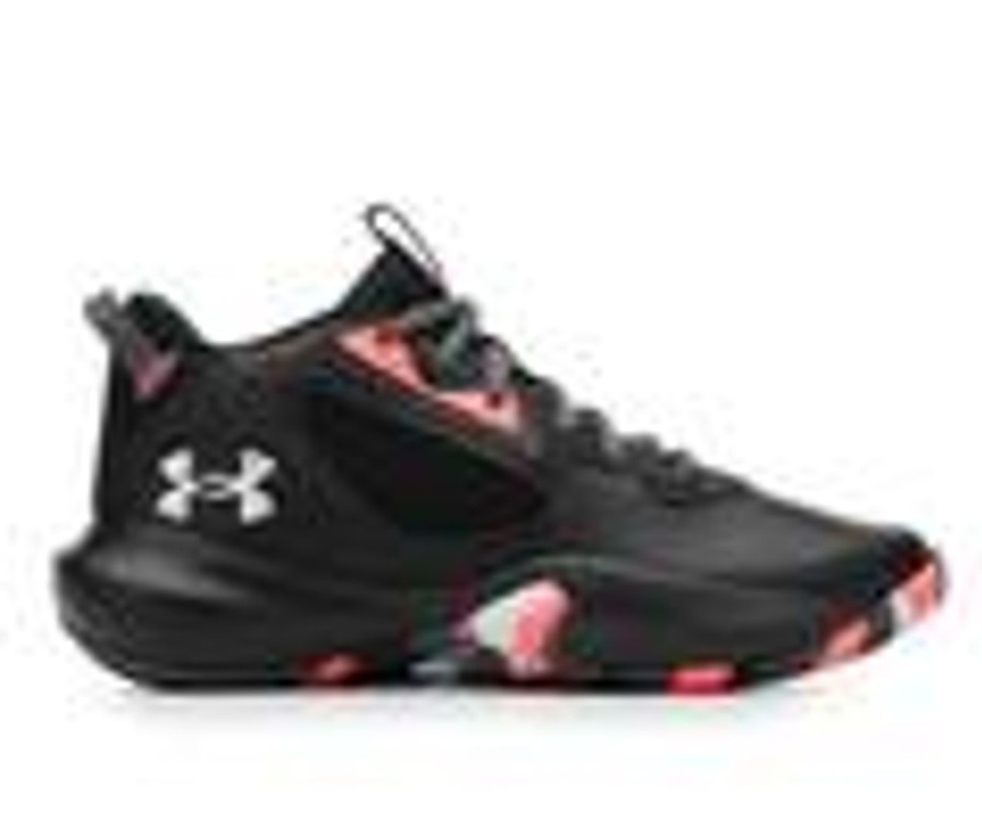 Kids Under Armour Athletics & Sneakers | Girls' Under Armour Big Kid Lockdown 6 Basketball Shoes Blk/Blitzred/Wh