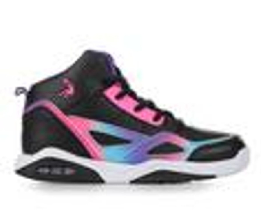 Kids Shaq Athletics & Sneakers | Girls' Shaq Little Kid & Big Kid Whistle Basketball Shoes Blk/Pink/Irides