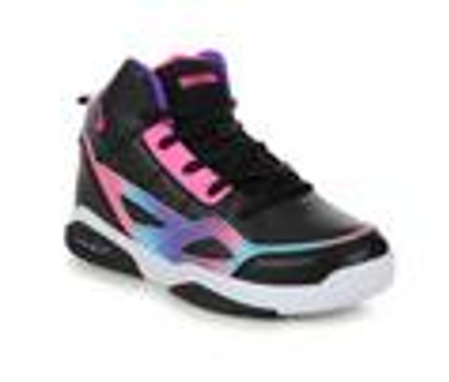 Kids Shaq Athletics & Sneakers | Girls' Shaq Little Kid & Big Kid Whistle Basketball Shoes Blk/Pink/Irides