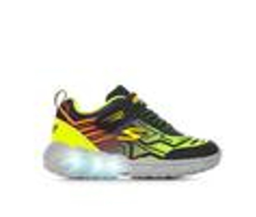 Kids Skechers Casual | Boys' Skechers Toddler & Little Kid Magna Lights Bozler Light-Up Shoes Black/Yellow