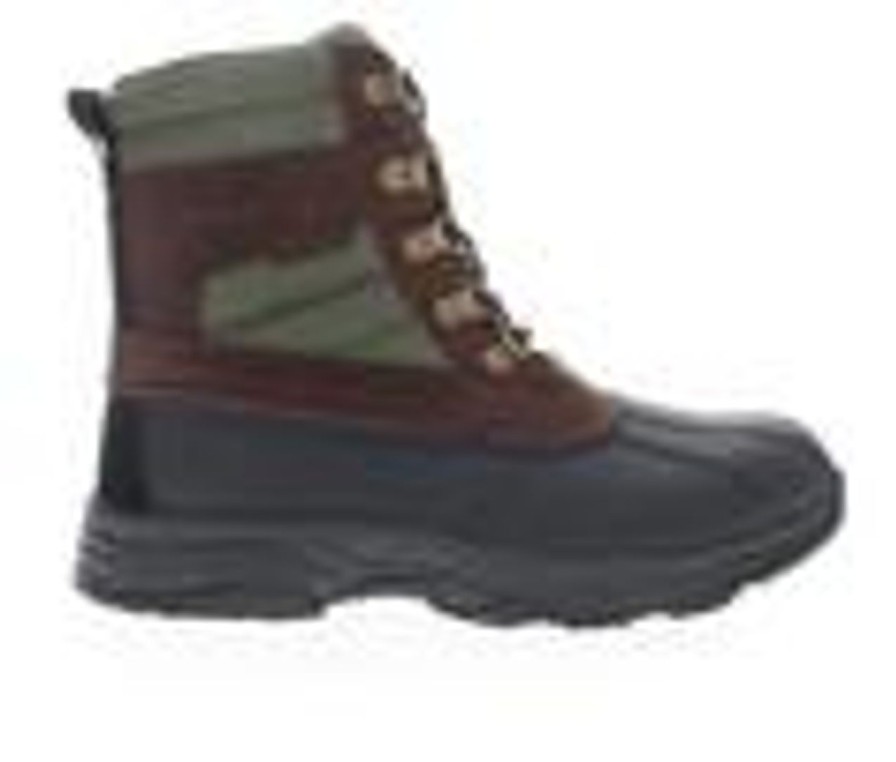 Men Propet Waterproof | Men'S Propet Cortland Waterproof Hiking Boots Brown/Olive