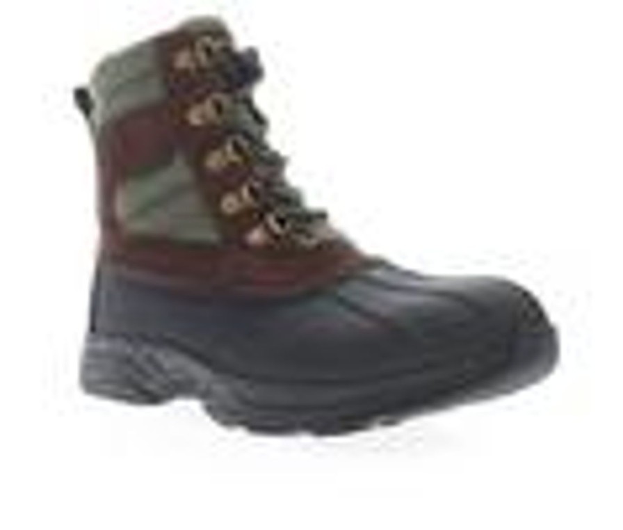 Men Propet Waterproof | Men'S Propet Cortland Waterproof Hiking Boots Brown/Olive