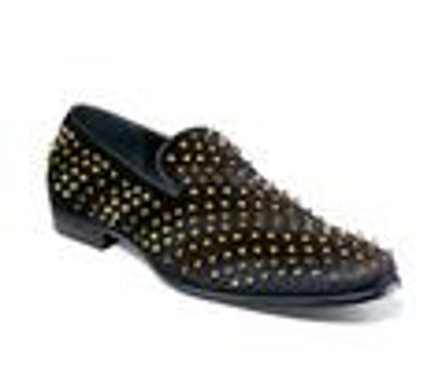 Men Stacy Adams Loafers | Men'S Stacy Adams Sabert Dress Loafers Black Multi