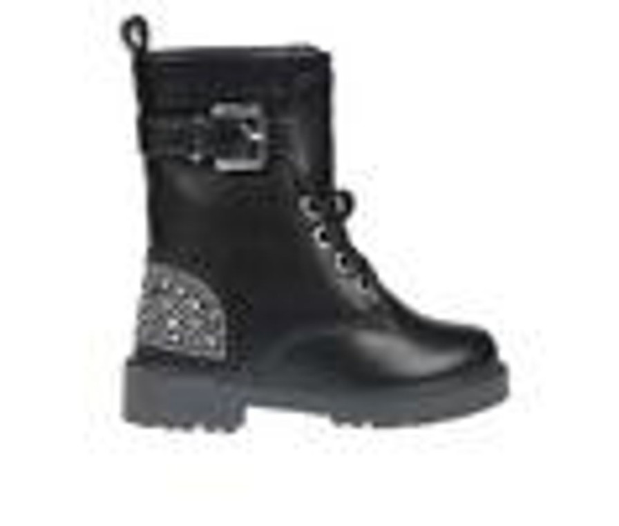 Kids Vince Camuto Boots | Girls' Vince Camuto Toddler Fezzie Mid Cald Combat Boots Black