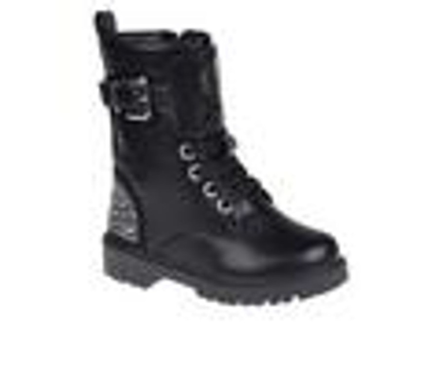 Kids Vince Camuto Boots | Girls' Vince Camuto Toddler Fezzie Mid Cald Combat Boots Black