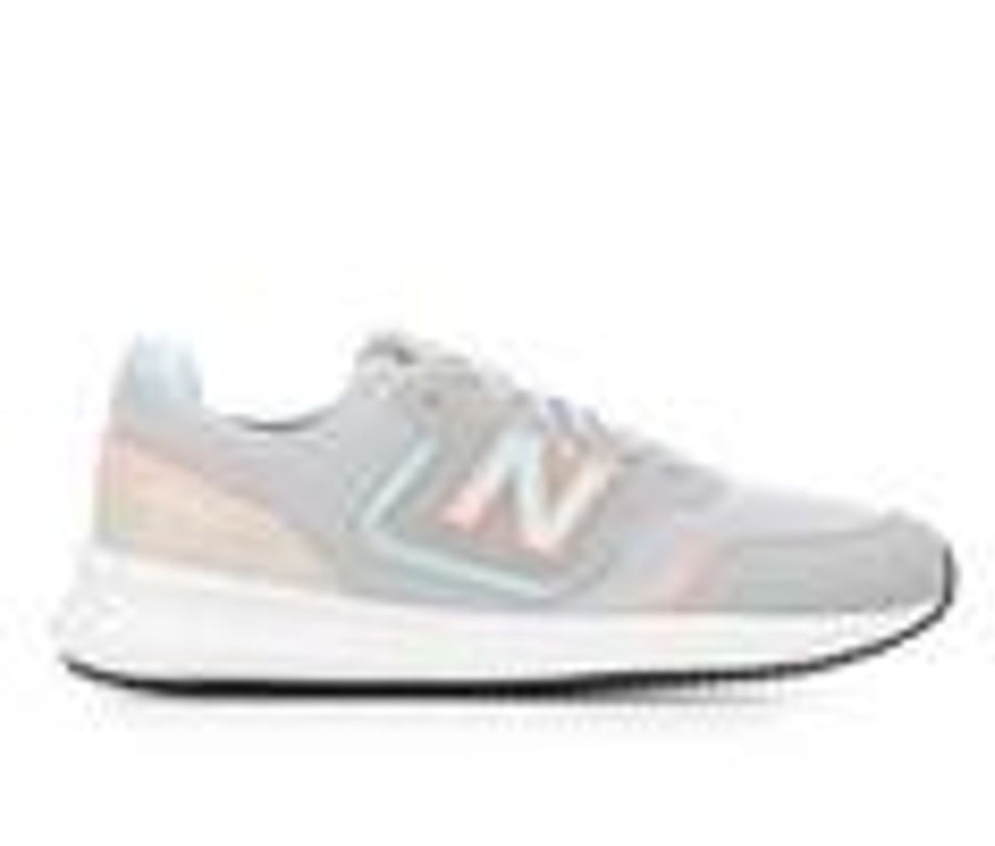 Kids New Balance Athletics & Sneakers | Girls' New Balance Little Kid X70 Phx70Gh1 Running Shoes Grey/Teal/Pink