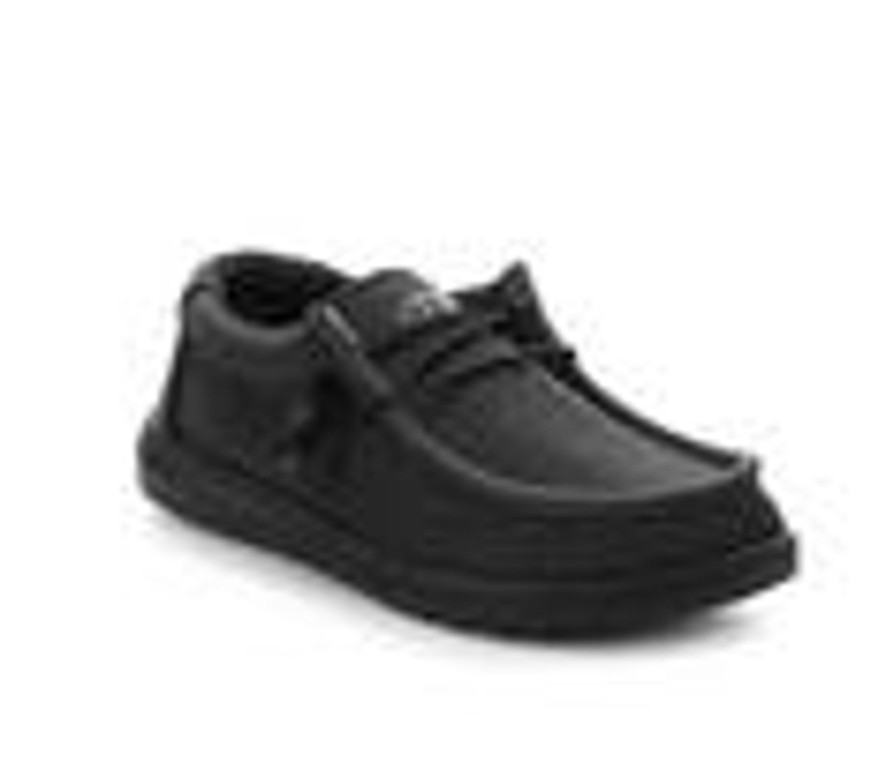 Men HEYDUDE Loafers And Slip-Ons | Men'S Heydude Wally Sox Micro Casual Shoes Total Black