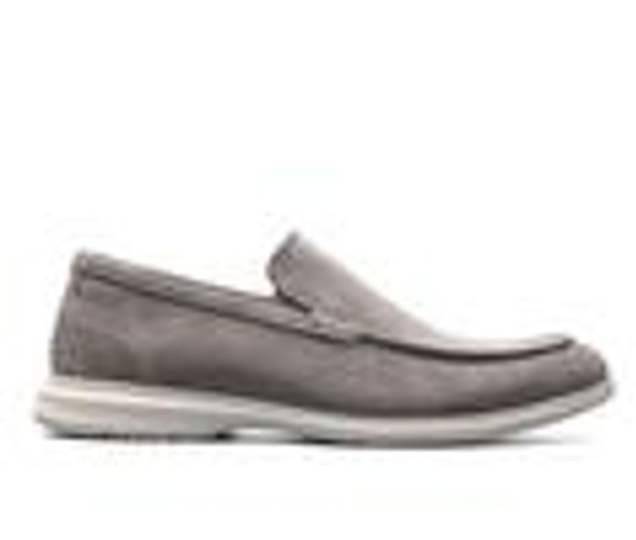 Men Florsheim Loafers | Men'S Florsheim Hamptons Venetians Loafers Gray Suede