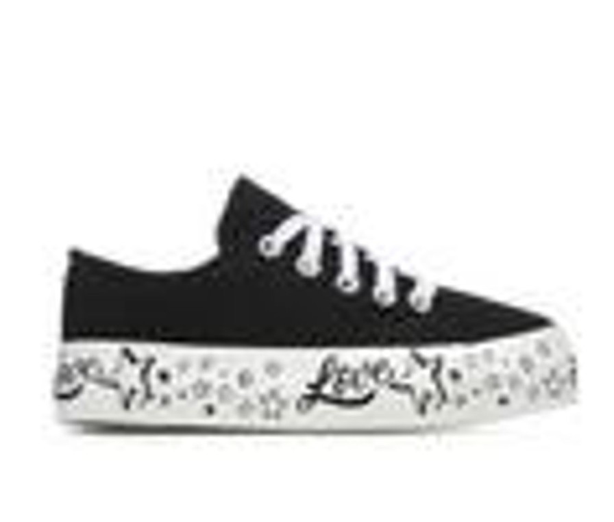 Kids Paris Blues Athletics & Sneakers | Girls' Paris Blues Little Kid & Big Kid Mavis Platform Sneakers Black/White