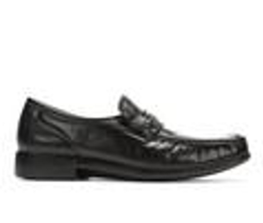 Men French Shriner Loafers | Men'S French Shriner Dayton Dress Loafers Black