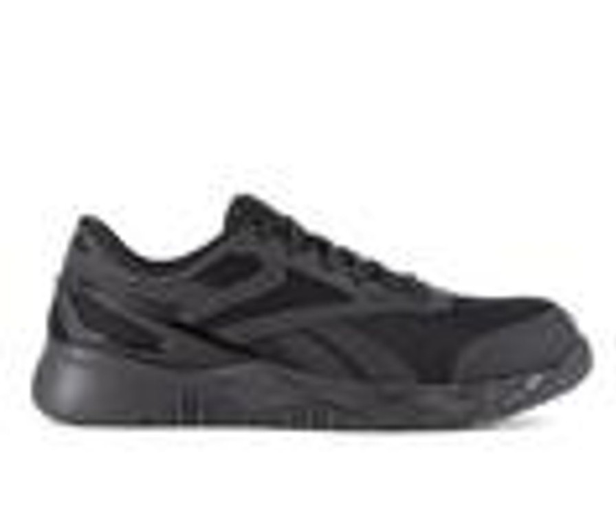 Men REEBOK WORK Electric Hazard | Men'S Reebok Work Nanoflex Tr Work 331 Work Shoes Black