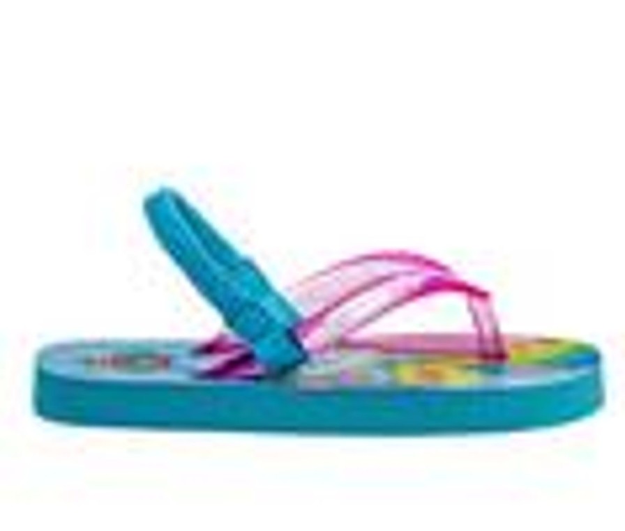 Kids Nickelodeon Sandals | Girls' Nickelodeon Toddler Fresh Paw Flip Flops Light Blue