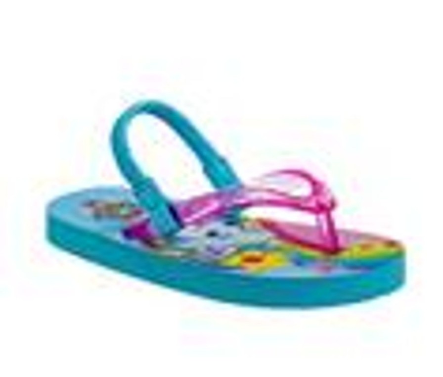 Kids Nickelodeon Sandals | Girls' Nickelodeon Toddler Fresh Paw Flip Flops Light Blue