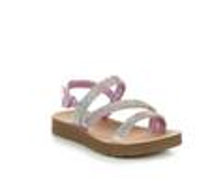 Kids Soda Sandals | Girls' Soda Toddler & Little Kid Sparkle Sandals Rainbow Tie Dye