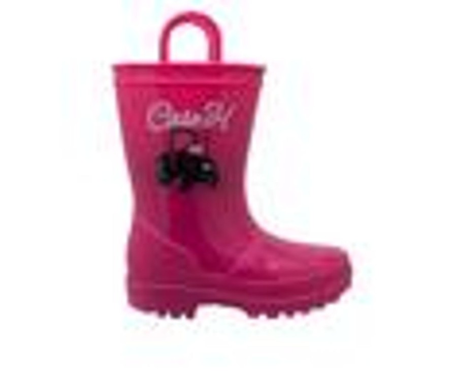 Kids Case IH Boots | Girls' Case Ih Little Kid Pvc Light-Up Rain Boots Pink