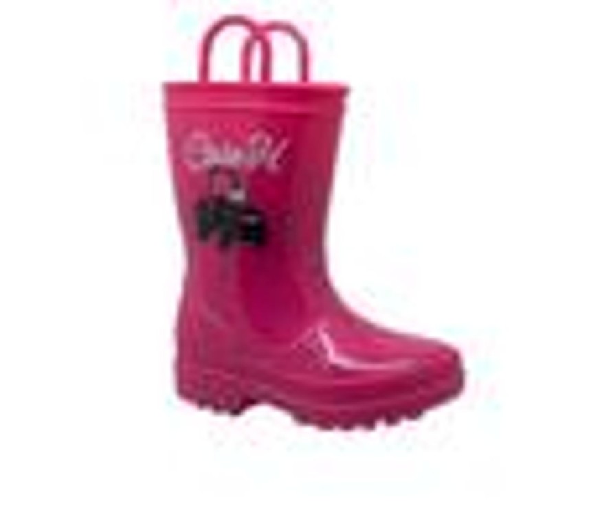 Kids Case IH Boots | Girls' Case Ih Little Kid Pvc Light-Up Rain Boots Pink