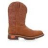 Men Justin Boots Electric Hazard | Men'S Justin Boots Resistor Russet Comp Toe Work Boots Brown