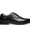 Men Nunn Bush Slip Resistant | Men'S Nunn Bush Wade Plain Toe Slip Resistant Work Oxfords Black