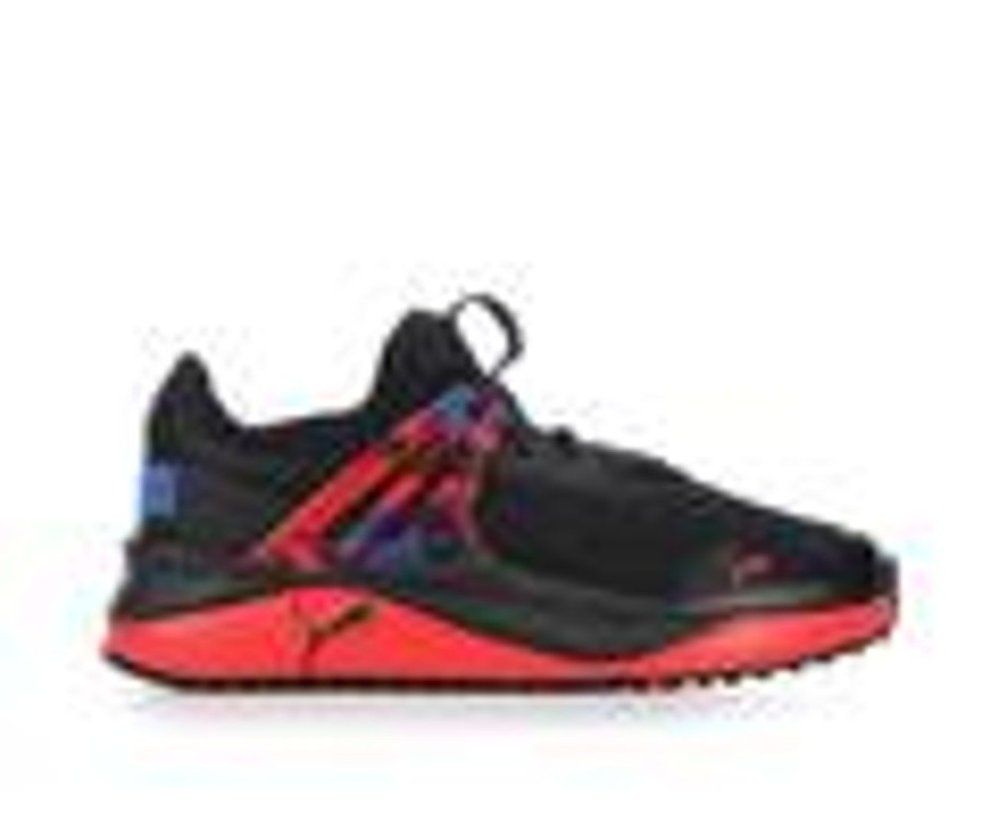 Kids Puma Athletics & Sneakers | Boys' Puma Little Kid & Big Kid Pacer Future Splatter Running Shoes Black/Blue/Red