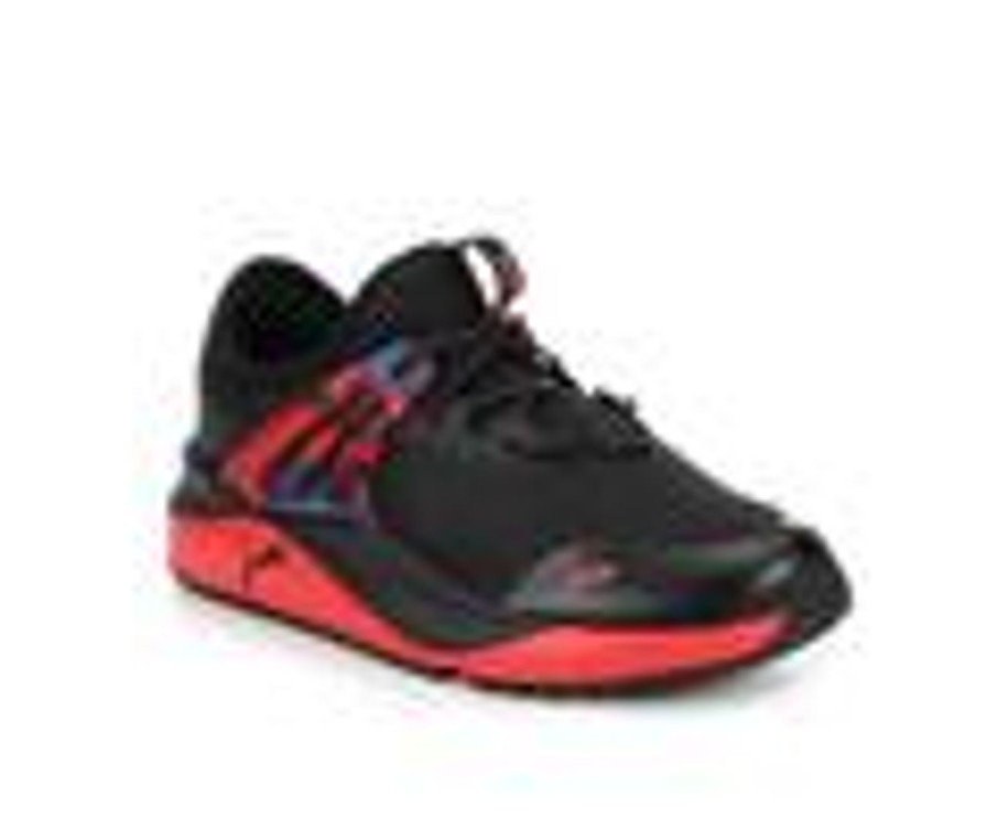 Kids Puma Athletics & Sneakers | Boys' Puma Little Kid & Big Kid Pacer Future Splatter Running Shoes Black/Blue/Red