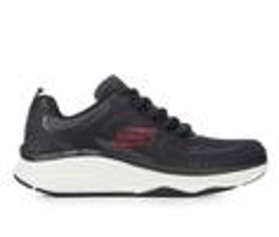 Men Skechers Walking And Hiking | Men'S Skechers 232615 D'Lux Fit Walk Walking Shoes Black/Red