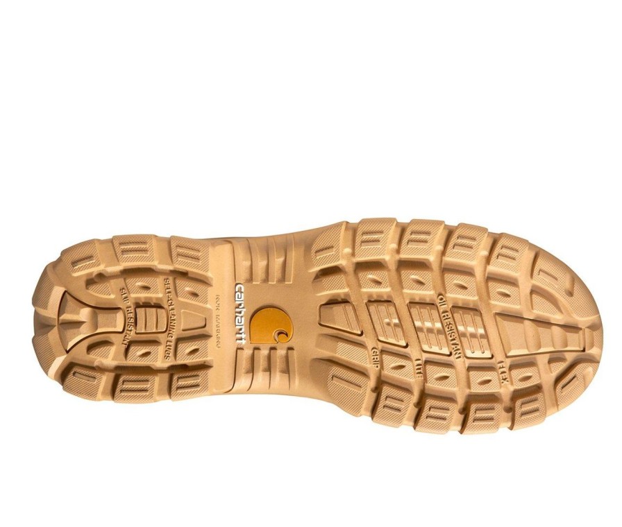 Men Carhartt Soft Toe | Men'S Carhartt Cmf8058 Rugged Flex 8 Wheat/Nubuck