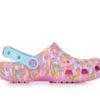 Kids Crocs Sandals | Girls' Crocs Classic Lisa Frank Unicorn Clog 11-4 Taffy Pink/Mult