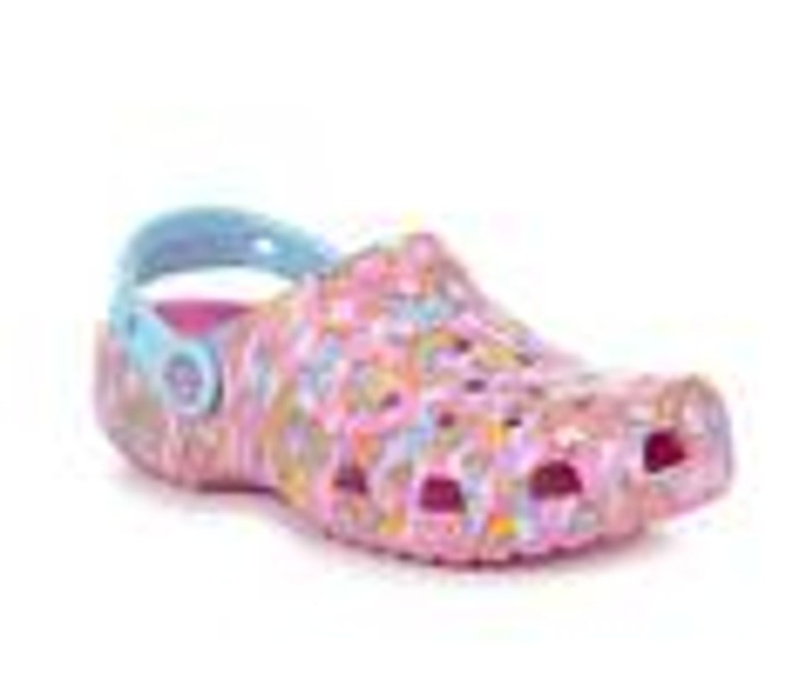 Kids Crocs Sandals | Girls' Crocs Classic Lisa Frank Unicorn Clog 11-4 Taffy Pink/Mult