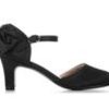 Kids Badgley Mischka Dress | Girls' Badgley Mischka Little Kid & Big Kid Layla Dress Heels Black Satin