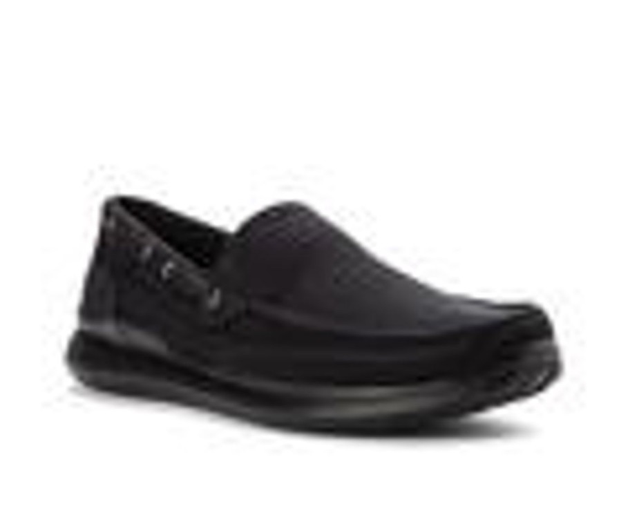 Men Propet Loafers And Slip-Ons | Men'S Propet Viasol Slip-On Shoes Black