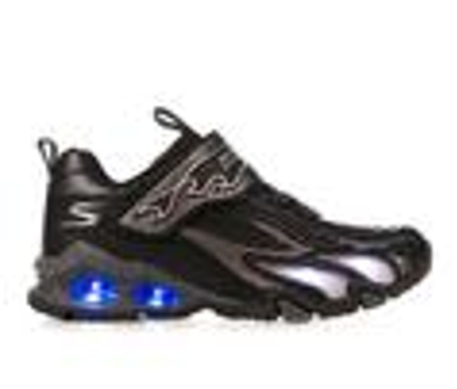 Kids Skechers Casual | Boys' Skechers Hydro Lights 10.5-5 Light-Up Shoes Black/Silver