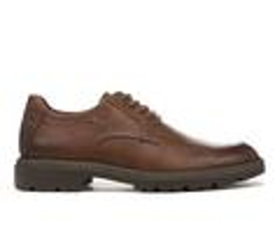 Men Dr. Scholls Oxfords | Men'S Dr. Scholls Gerard Dress Shoes Dark Tan