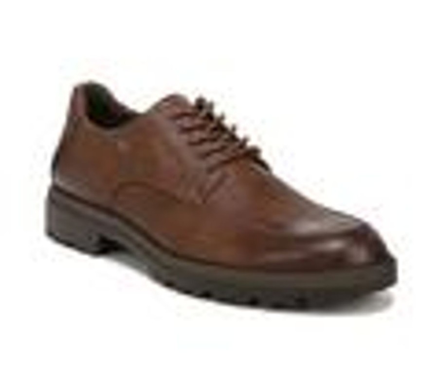 Men Dr. Scholls Oxfords | Men'S Dr. Scholls Gerard Dress Shoes Dark Tan