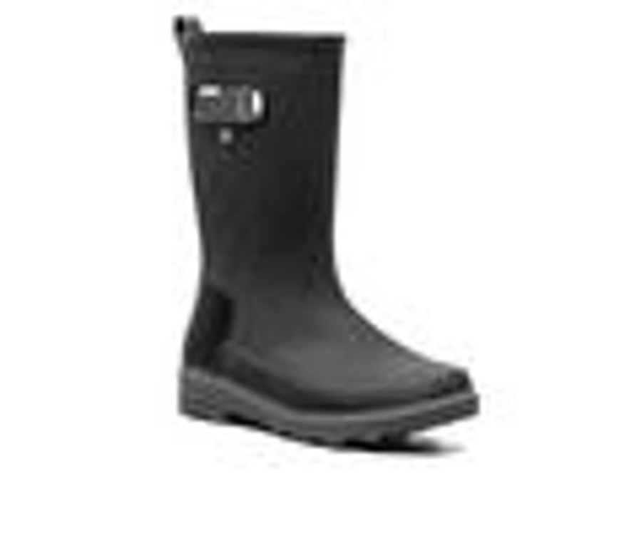 Kids Bogs Footwear Boots | Girls' Bogs Footwear Little Kid & Big Kid Holly Jr Tall Rain Boots Black