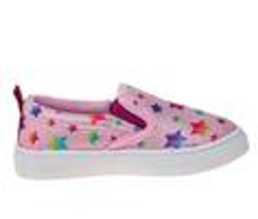 Kids Nanette Lepore Casual | Girls' Nanette Lepore Toddler Toddler & Little Kid Swift Canvas Slip Ons Pink Multi